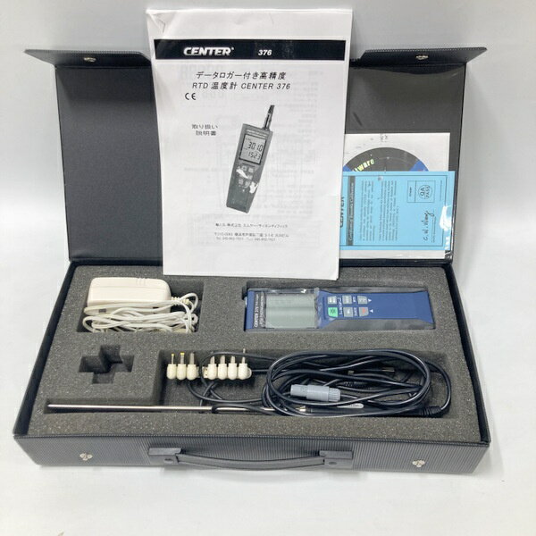 Rakuten - 【中古】データロガー付き高精度 RTD温度計 CENTER 376 白金測温抵抗体標準温度計 デジタル温度計 ★DT606