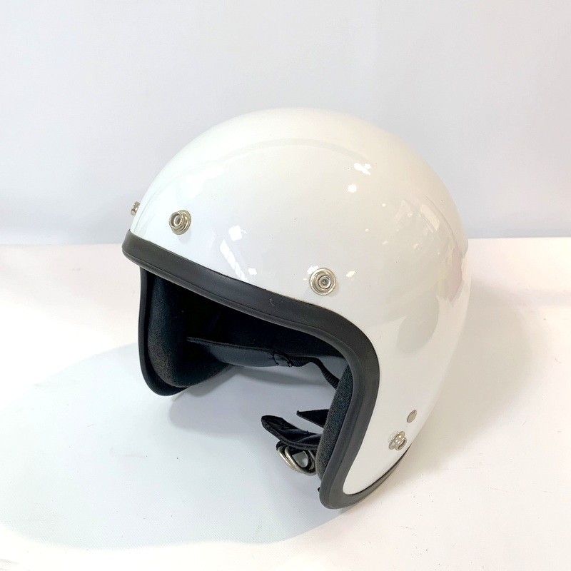 Rakuten - 【中古】SHOEI ショウエイ D-3A ジェットヘルメット Lサイズ ホワイト 1960年～1970年代輸出モデル バイク用品 ◇TA4432
