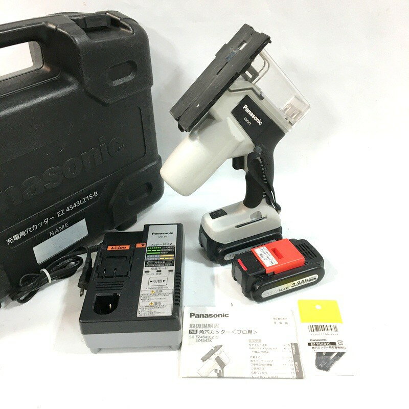 乐天商城 - 【中古】Panasonic パナソニック コードレス角穴カッター EZ4543LS2S-B 14.4V 3.3Ah △ DW4055