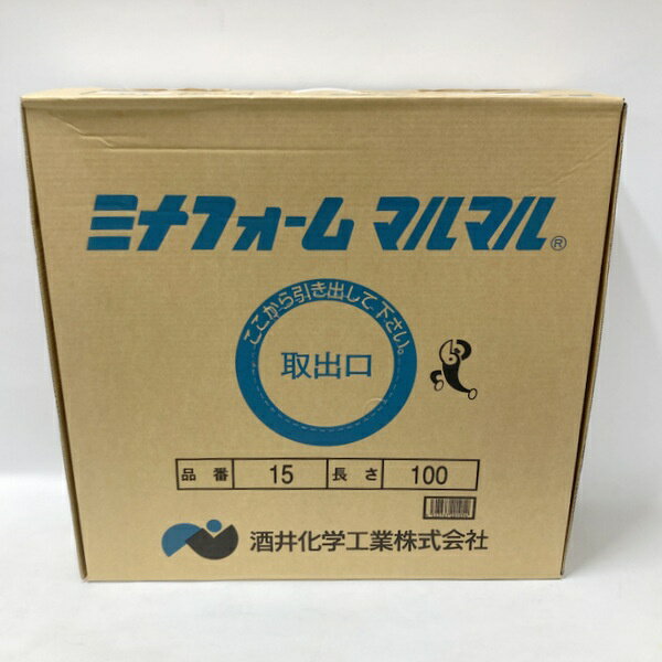 Rakuten - 【中古】酒井化学 ミナフォームマルマル サイズ15×100m 未使用 弾性シーラントバックアップ材 緩衝材 パッキング材 防水シール材 目地材 ★DT98