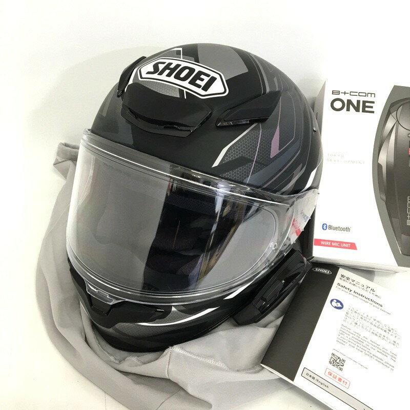 乐天商城 - 【中古】SHOEI ショウエイ Z-8 CAPRICCIO フルフェイスヘルメット 除菌消臭済 Mサイズ ブラック シルバー バイク用品 ◇TA4425