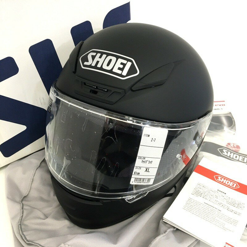 SHOEI ヘルメット Z7 マットブラック ピンロックシールド 【公式通販】