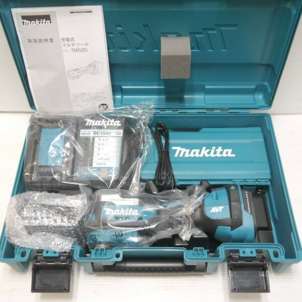 【中古】マキタ makita 18V 充電式マルチツール TM52DRG 未使用 バッテリー1個・充電器・ケース付 スターロックマックス ≡DT7287