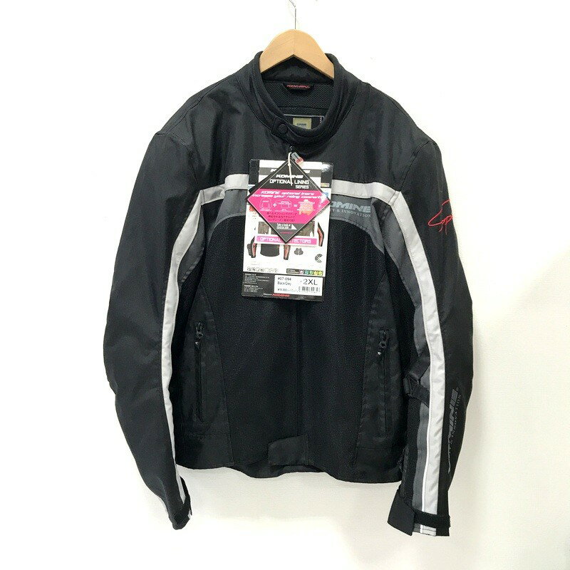 Rakuten - 【中古】KOMINE コミネ ライディングメッシュジャケット コンラート 07-194 メンズ 2XL ブラック グレー ◇TA4544