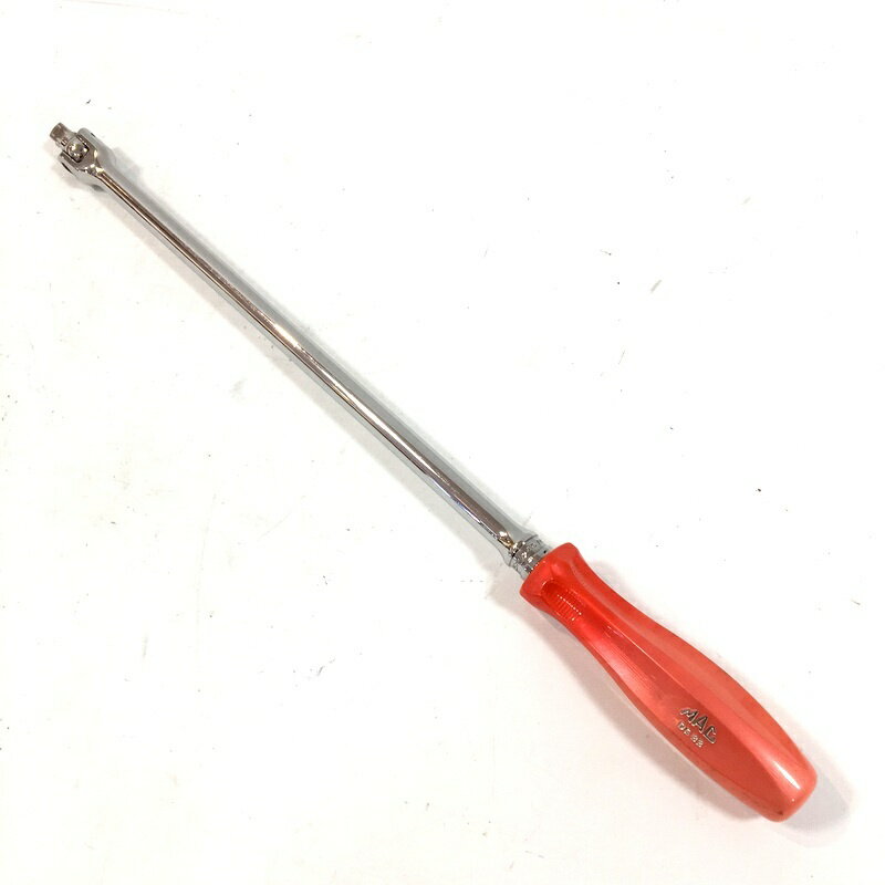 【中古】Snap-on スナップオン 3/8 エキストラロングハンドルブレーカーバー FHBB18A 全長約460mm グリップMAC Toolsカスタム △ DW4111