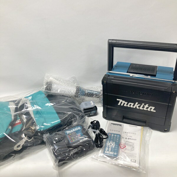 【中古】makita マキタ 防災用コンボキット CK1010 充電式ラジオ付テレビ TV100+充...