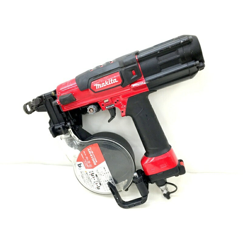 Rakuten - 【中古】makita マキタ 高圧エアビス打ち機 AR411HR 赤 41mm エア工具 ★ DT129