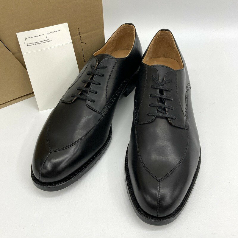 乐天商城 - 【中古】premio gordo プレミオゴルド Ramon ラモン ドレスシューズ ビジネスシューズ 新品同様 レザー 革 サイズ7.5 27.5cm メンズ ブラック ★SS174