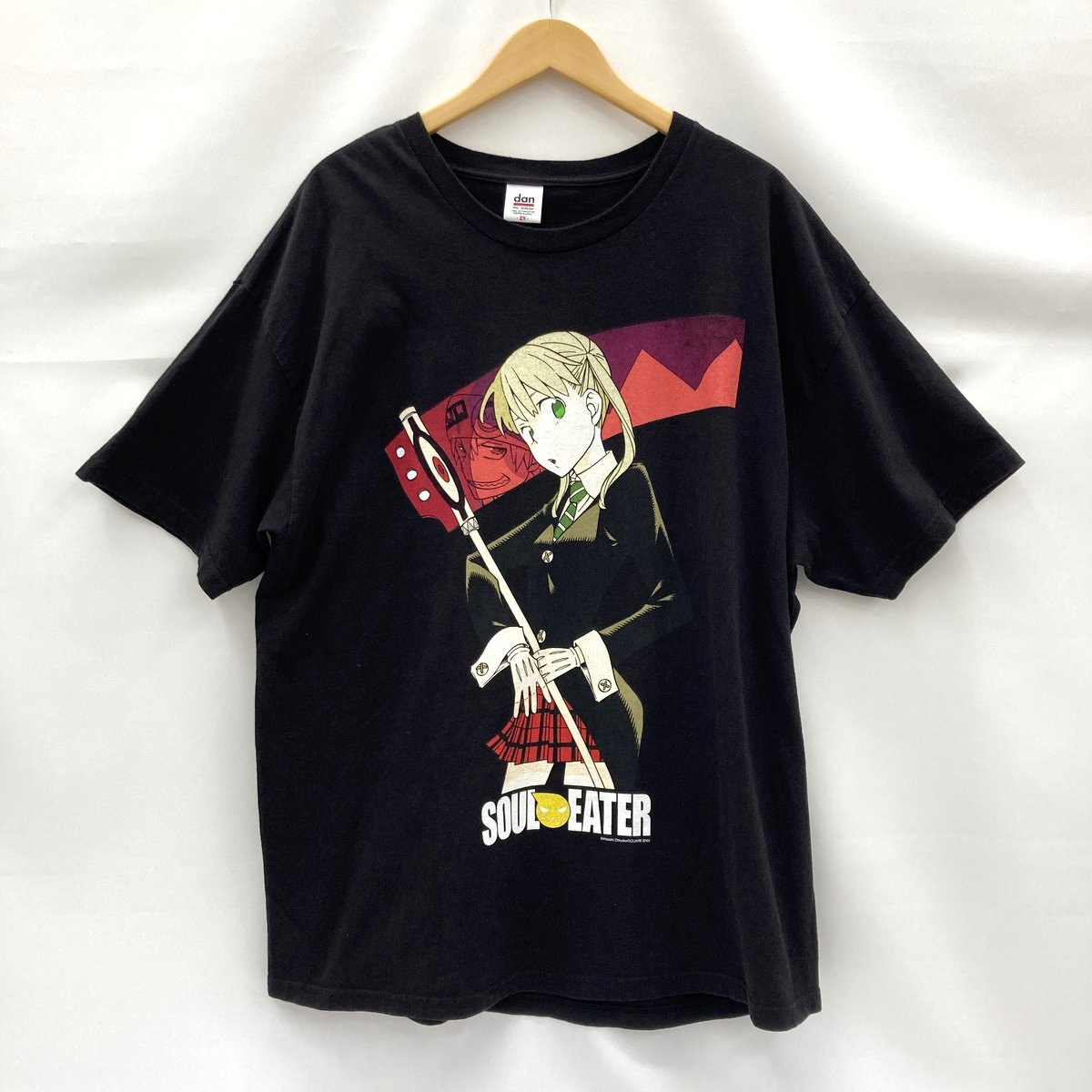 Rakuten - 【中古】 DAN ダン Tシャツ 半袖 クルーネック SOUL EATER ソウルイーター Maka & Soul Tee 2X XXL ブラック プリント カジュアル トップス ★SS217