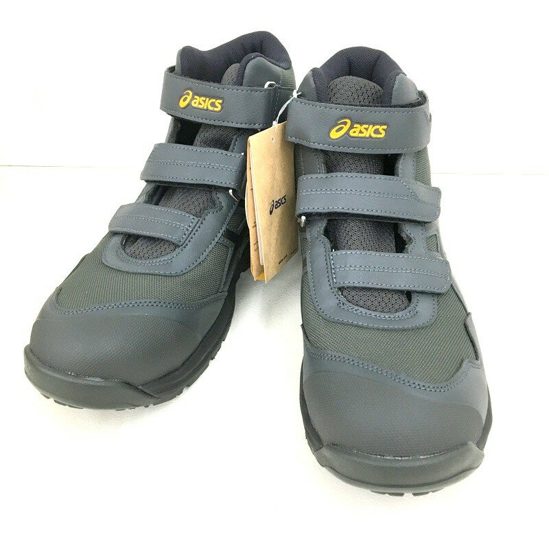 【中古】asics アシックス プロスニーカー WINJOB CP216 TOUGH 26.5cm 1273A100-020 グラファイトグレー×ブラック 安全靴 未使用 ★DT315 2