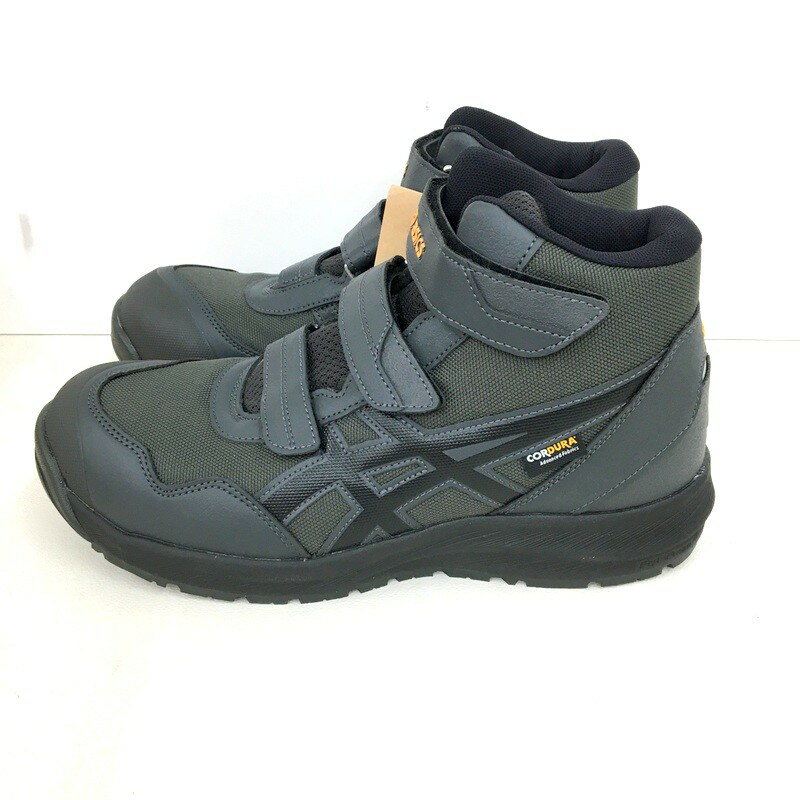 【中古】asics アシックス プロスニーカー WINJOB CP216 TOUGH 26.5cm 1273A100-020 グラファイトグレー×ブラック 安全靴 未使用 ★DT315 3