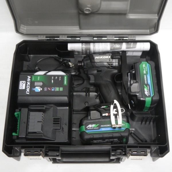 Rakuten - 【中古】HiKOKI ハイコーキ コードレスインパクトドライバ WH36DD(2XHBSZ) フルセット ストロングブラック 36V マルチボルト 未使用★DT354