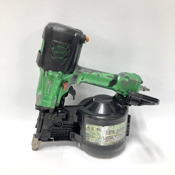 Rakuten - 【中古】日立工機 HITACHI 90mm 高圧ロール釘打機 NV90HR メタリックグリーン パワー切替機構なし★DT373