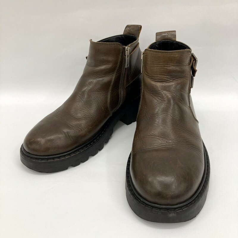 乐天商城 - 【中古】Maison Margiela メゾン マルジェラ ショートブーツ サイズ42 26cm相当 メンズ ブラウン 靴 ★405