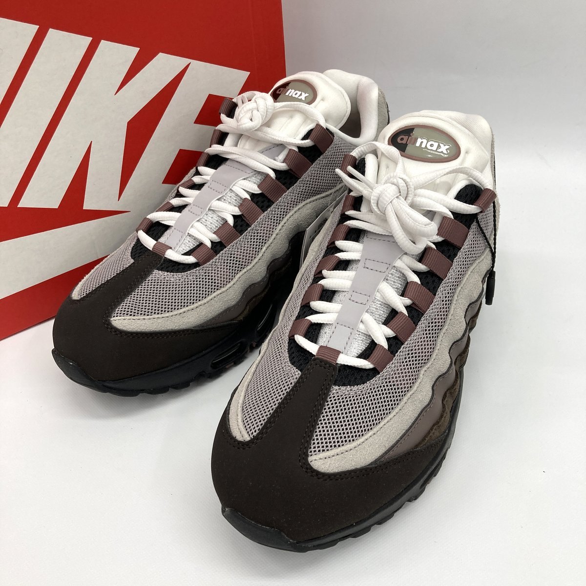 乐天商城 - 【中古】Nike Women's ナイキ ウィメンズ スニーカー Air Max 95 OG Big Bubble 新品同様 エアマックス95 OG ビッグバブル IB6396-200 ベルベットブラウン 27.5cm 靴 ★SS398