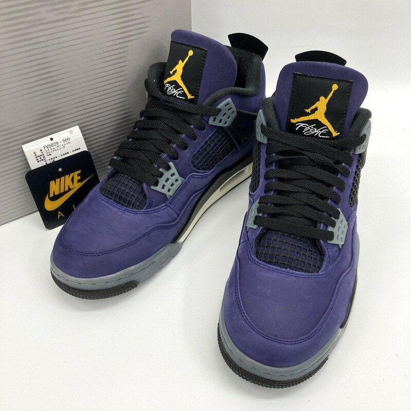 NIKE ナイキ AIR JORDAN 4 RETRO Lakeshow FV5029-500 スニーカー 27.5cm メンズ パープル 靴 ★409