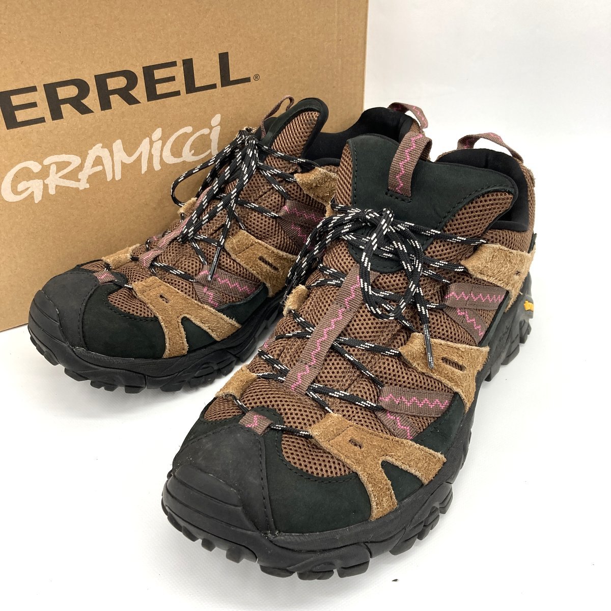 乐天商城 - 【中古】MERRELL GRAMICCI メレル グラミチ スニーカー MOAB 2 SIREN J5007705 28cm ブラウン ダークアース 靴 登山 キャンプ アウトドア ★SS403