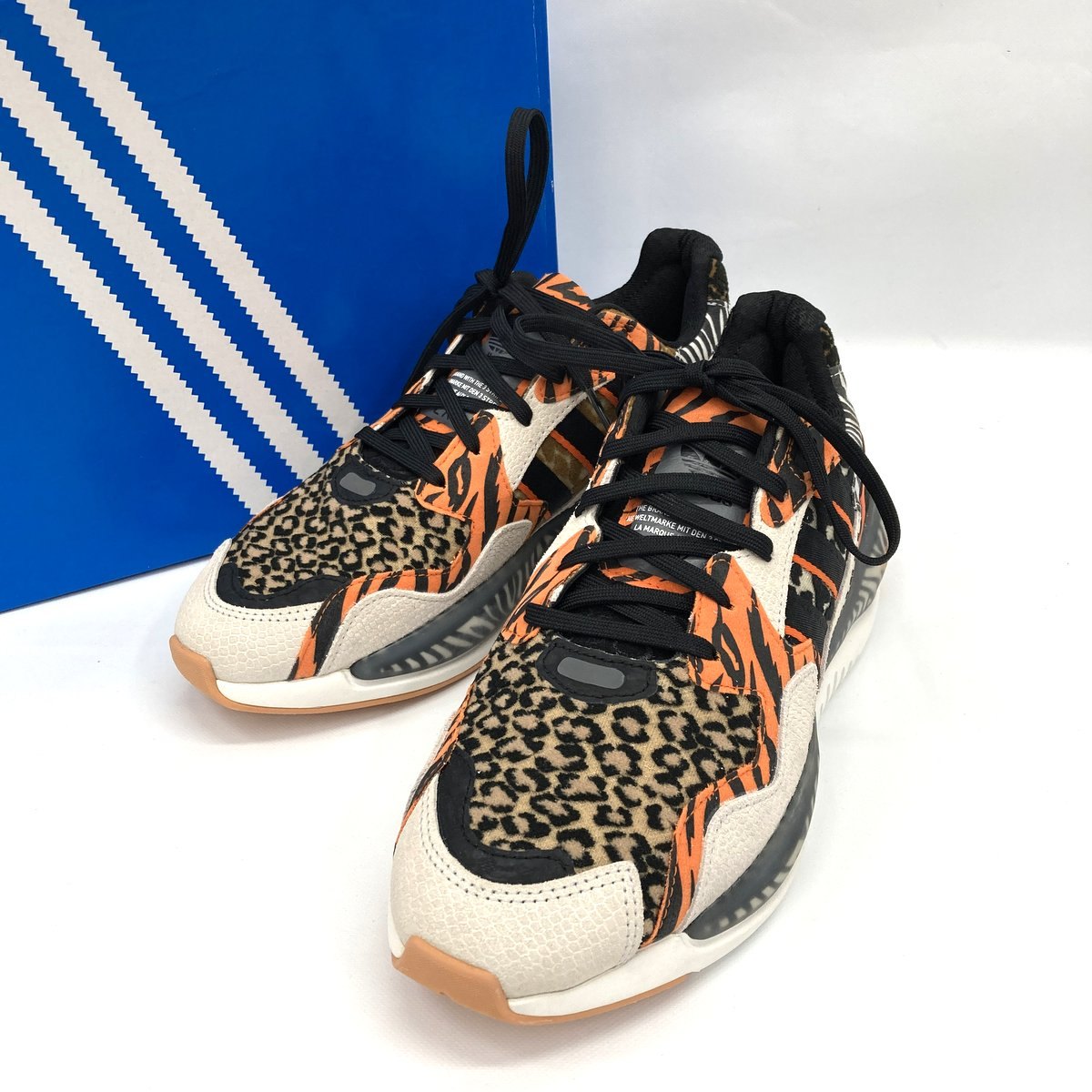 Rakuten - 【中古】atmos adidas アトモス アディダス スニーカー ZX Alkyne Crazy Animal Safari 箱付き ローカット ZX アルキン クレイジーアニマル サファリ 靴★SS406