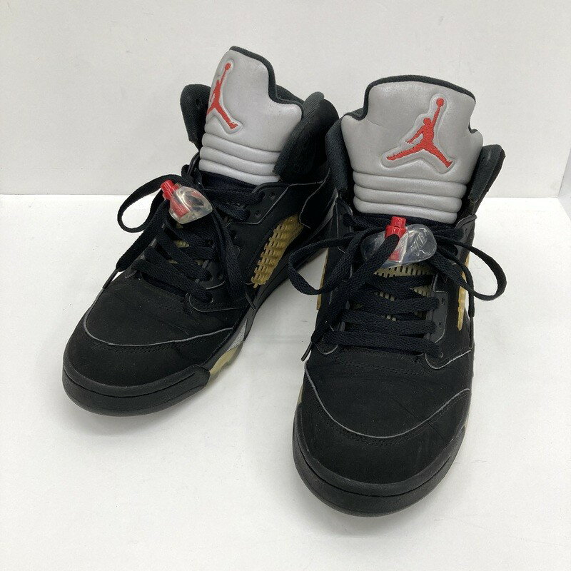 Rakuten - 【中古】NIKE ナイキ Air Jordan 5 Retro OG Black Metallic スニーカー 845035-003 27.5cm メンズ ブラック 靴 ★SS595