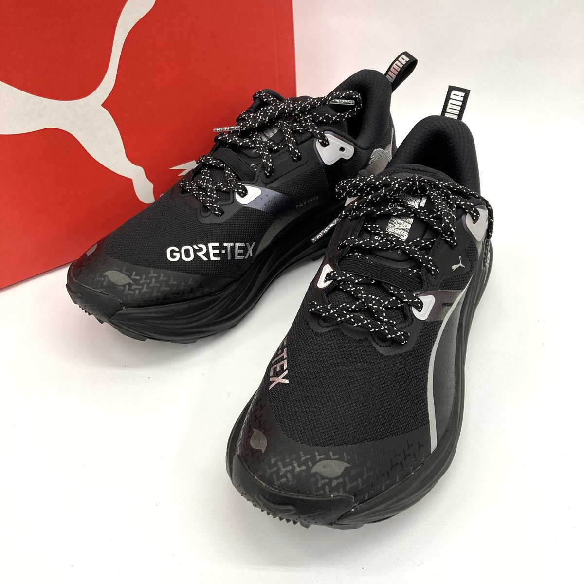 乐天商城 - 【中古】PUMA プーマ スニーカー ヴォヤージュ ニトロ 4 ゴアテックス ランニングシューズ 31104301 箱付き メンズモデル 27cm ブラック 靴 ★ SS536