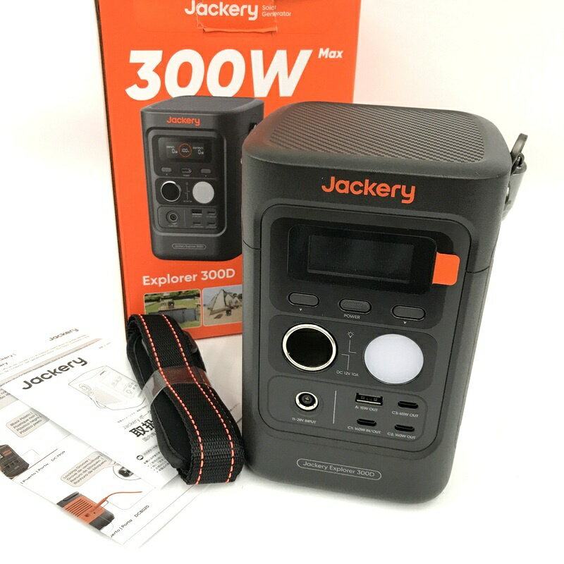 乐天商城 - 【中古】未使用 Jackery ジャクリ ポータブル電源 Solar Generator 300W MAX Explorer 300d ★TA557