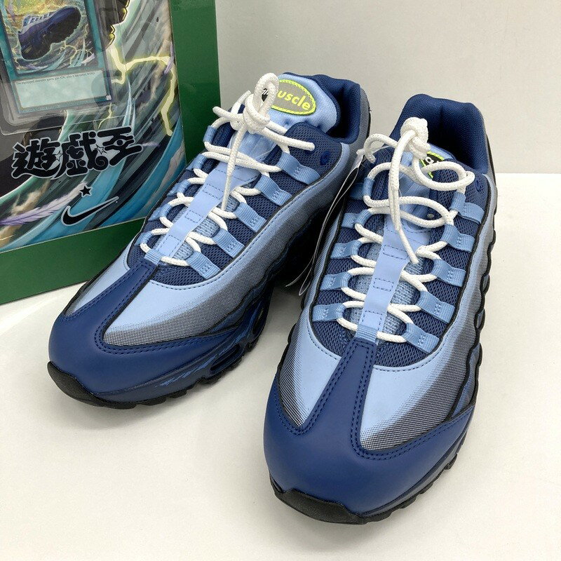 Rakuten - 【中古】NIKE × Yu-Gi-Oh ナイキ 遊戯王 Air Muscle 95 QS YGO スニーカー II7404-400 27cm 新品同様 メンズ ブルー 靴 ★SS521