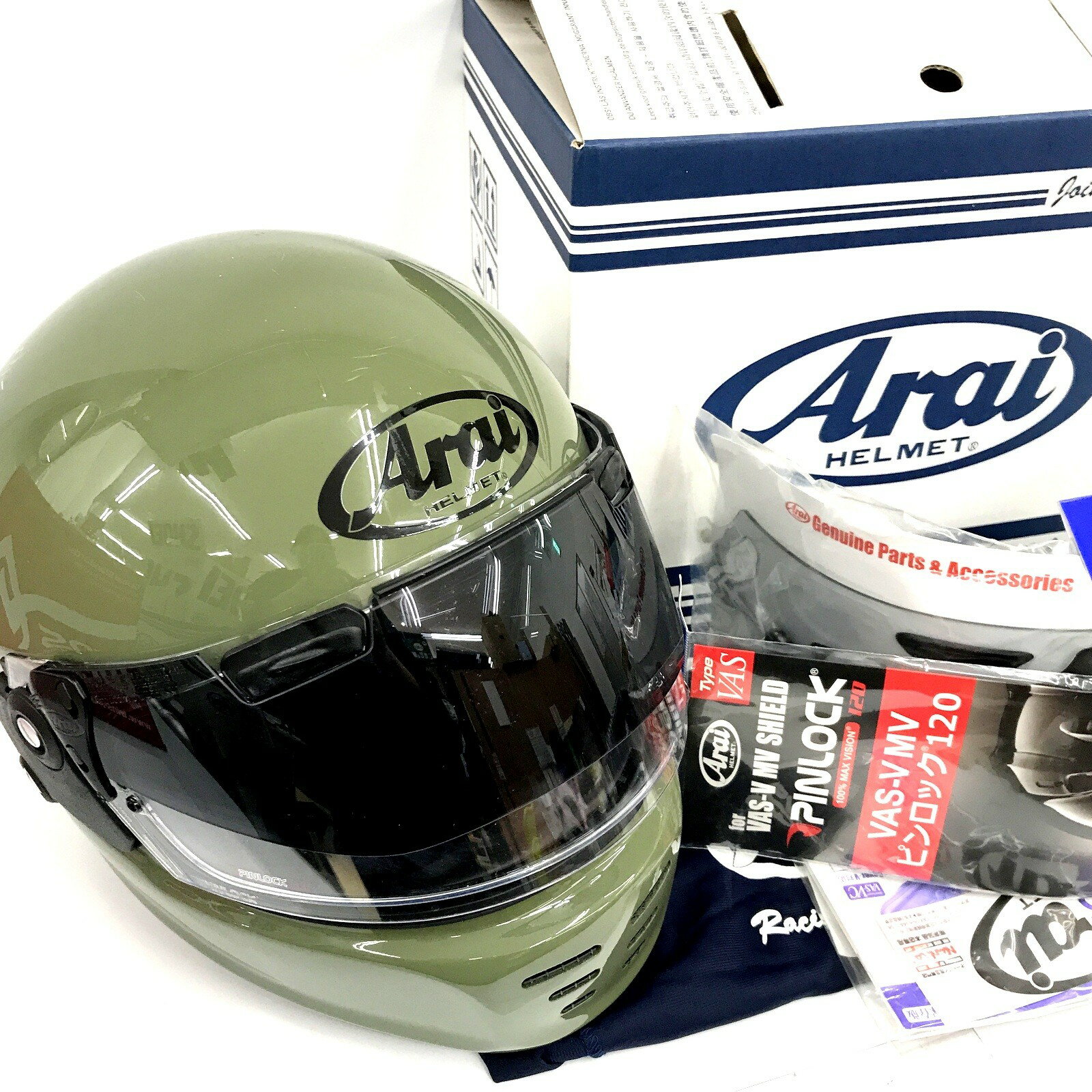 Rakuten - 【中古】Arai アライ ラパイドNEO LTD モスグリーン Lサイズ フルフェイス ヘルメット プロシェード装着 ★TA589