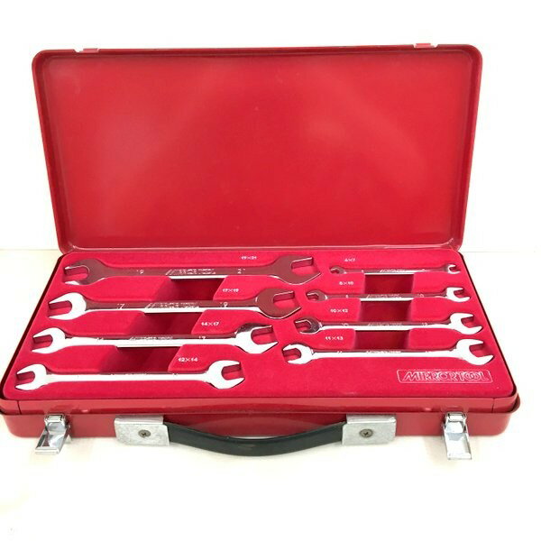 乐天商城 - 【中古】KTC 京都機械工具 MIRROR TOOL ミラーツール スパナセット 8本セット ★DT615
