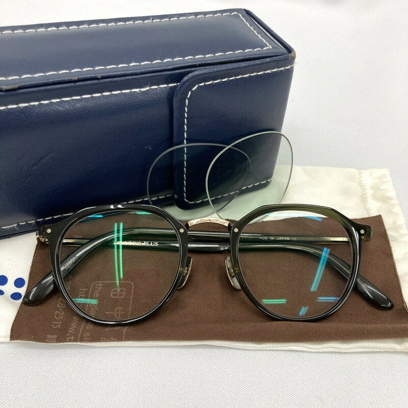 Rakuten - 【中古】 YELLOWS PLUS イエローズプラス KERRY ケリー メガネ 交換用レンズ付き 男女兼用 グリーン 眼鏡 ★SS478