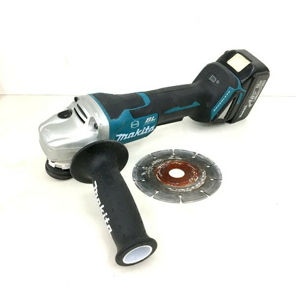 【中古】makita マキタ 充電式ディスクグラインダ GA508D 125mm バッテリー1個付き...