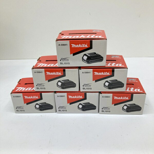 商品情報 メーカー マキタ(makita) JANコード 0088381459679 型番 BL1015 ブランド マキタ(Makita) 　商品詳細&nbsp; makita マキタ スライド式リチウムイオンバッテリー　10.8V　1.5Ah バッテリー　BL1015　6個セット　 純正 未使用です。本体、外箱ともに保管時についた多少のキズがある場合がございます。また、工場出荷時の保護材（ビニール袋など）が無い場合がございます。 ご納得の上でご購入ください。 画像にある物が全てです。 『保証につきまして』 弊店はリサイクルショップですので、お客様から買い取らせて頂いた商品を出品させて頂いております。 家電量販店などとは異なり、メーカー保証は無いものとお考え下さい。（それをふまえての価格設定とさせて頂いております。） 本商品を実際に使用されての事故、ケガ等につきましては当方は責任を負いかねます。 離島・一部地域は送料に追加料金がかかる場合があります。 商品につきましての詳細は、メーカーホームページ等でお調べの上でご購入をお願いいたします。ITCYRV7OCTL8 お取引について 商品発送 入金確認後、1～3営業日以内に発送いたします。 その他の注意事項 【領収書につきまして】 ・領収書は注文履歴からご自身での発行をお願いしております。 ・宛名はご注文者名、但書はご購入頂いた商品名が記載されます。 【送料につきまして】 ・商品を複数個ご購入の場合、個数ごとに送料が発生します。 ・送料はご注文後に店舗側で修正し、個数分のご請求となります。 予めご了承下さいますようお願いいたします。