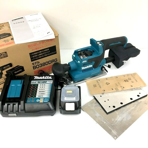 makita マキタ 充電式仕上げサンダ BO380DRG 18V 6.0Ah バッテリ・充電器付 ★DT1413