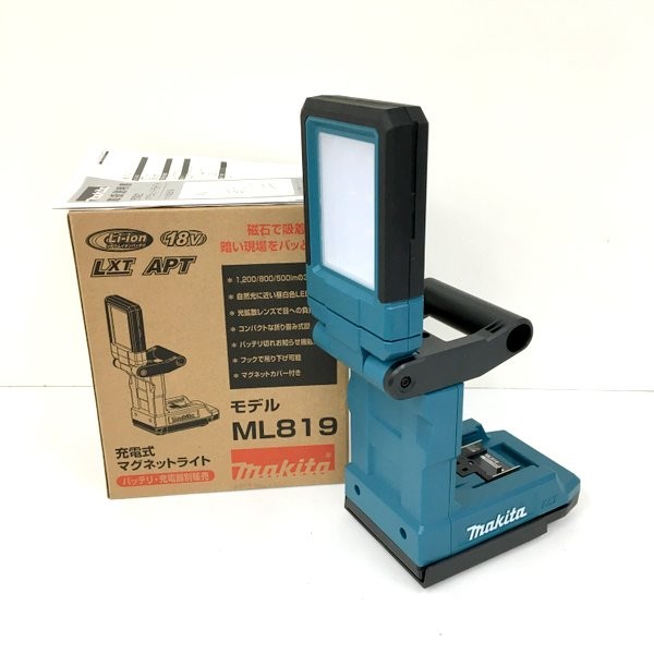 商品情報 メーカー JANコード 型番 ブランド 　商品詳細&nbsp; makita 充電式マグネットライト ML819 未使用です。 画像にある物が全てです。 未使用品ですが、動作確認のため通電のみ行っております。実際の作業での使用はしておりません。 保管品の為キズや汚れがある場合がございます。 完璧をお求めの方および神経質の方はご購入をお控えいただけますと幸いです。 記載外の不具合や欠品部品が発生する場合がございます。 お客様都合による返品・交換は受け付けておりませんので、ご了承ください。 本商品を実際に使用されての事故、ケガ等につきましては当方は責任を負いかねます。 『保証につきまして』 弊店はリサイクルショップですので、お客様から買い取らせて頂いた商品を出品させて頂いております。 家電量販店などとは異なり、メーカー保証は無いものとお考え下さい。(それをふまえての価格設定とさせて頂いております。) 当店の保証としましては、初期不良の場合のみ、商品到着後1週間以内であれば返金対応させて頂きます。 商品につきましての詳細は、メーカーホームページ等でお調べの上でご購入をお願いいたします。IT3L7JT7V7AC お取引について 商品発送 入金確認後、1～3営業日以内に発送いたします。 その他の注意事項 【領収書につきまして】 ・領収書は注文履歴からご自身での発行をお願いしております。 ・宛名はご注文者名、但書はご購入頂いた商品名が記載されます。 【送料につきまして】 ・商品を複数個ご購入の場合、個数ごとに送料が発生します。 ・送料はご注文後に店舗側で修正し、個数分のご請求となります。 予めご了承下さいますようお願いいたします。