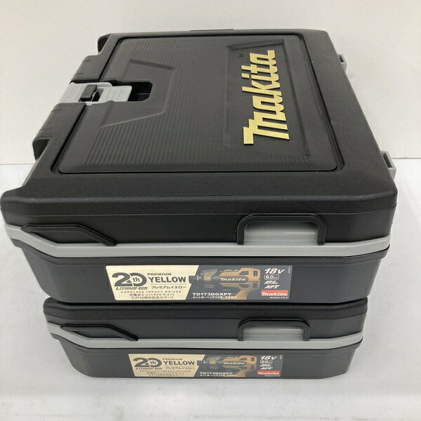 商品情報 メーカー JANコード 型番 ブランド 　商品詳細&nbsp; マキタ(makita) 充電式インパクトドライバ TD173DGXPY プレミアムイエロー 2台セット 未使用2台セットです。 ケースには保管に伴うキズや汚れ、ブランドロゴのキズなどがございます。 記載外の不具合、欠品部品に気付かない場合もございます。 画像にある物が全てです。現状でのお渡しです。 本商品を実際に使用されての事故、ケガ等につきましては当方は責任を負いかねます。 エアキャップの包装で発送させていただきます。 『保証につきまして』 弊店はリサイクルショップですので、お客様から買い取らせて頂いた商品を出品させて頂いております。 家電量販店などとは異なり、メーカー保証は無いものとお考え下さい。（それをふまえての価格設定とさせて頂いております。） 当店の保証としましては、初期不良の場合のみ、商品到着後1週間以内であれば返金対応させて頂きます。 『配送につきまして』 離島・一部地域は追加送料がかかる場合があります。ITLLN7LV1KC8 お取引について 商品発送 入金確認後、1～3営業日以内に発送いたします。 その他の注意事項 【領収書につきまして】 ・領収書は注文履歴からご自身での発行をお願いしております。 ・宛名はご注文者名、但書はご購入頂いた商品名が記載されます。 【送料につきまして】 ・商品を複数個ご購入の場合、個数ごとに送料が発生します。 ・送料はご注文後に店舗側で修正し、個数分のご請求となります。 予めご了承下さいますようお願いいたします。