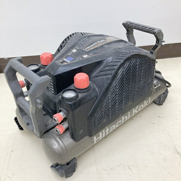 【中古】HITACHI 日立工機 高圧エアコンプレッサ EC1445H3(CS) 高圧専用 100V 12L★DT2030