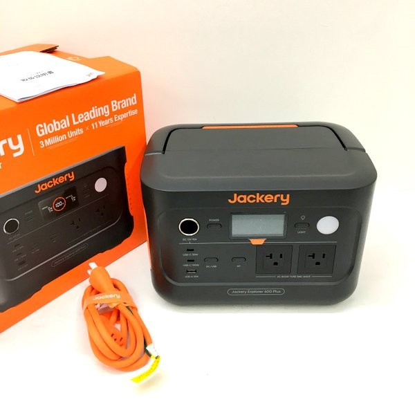 【中古】Jackery ジャクリ ポータブル電源 600 Plus JE-600C 800W 防災 アウトドア キャンプ 車中泊 ★DT2440 auc-sunstep-10243608 福井の買取販売 サンステップ パッケージ画像