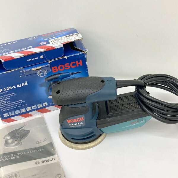 商品情報 メーカー BOSCH ボッシュ JANコード 型番 GEX125-1 AE ブランド BOSCH ボッシュ 　商品詳細&nbsp; BOSCH ボッシュ 吸じんランダムアクションサンダー GEX125-1AE 　ランダムオービットサンダー 中古品です。 実作業での動作確認は行っておりません。ご了承の上でお願いします。 使用、経年、保管に伴う多少のキズ、汚れ、サビ、いたみ等ございます。 記載外の不具合、欠品部品に気付かない場合もございます。 画像にある物が全てです。現状でのお渡しです。 状態と合わせて画像にてご確認ください。 本商品を実際に使用されての事故、ケガ等につきましては当方は責任を負いかねます。 離島・一部地域は送料に追加料金がかかる場合があります。 お客様都合による返品・交換は受け付けておりませんので、ご了承ください。 商品につきましての詳細は、メーカーホームページ等でお調べの上でご購入をお願いいたします。ITP9SL42UUQW お取引について 商品発送 入金確認後、1～3営業日以内に発送いたします。 その他の注意事項 【領収書につきまして】 ・領収書は注文履歴からご自身での発行をお願いしております。 ・宛名はご注文者名、但書はご購入頂いた商品名が記載されます。 【送料につきまして】 ・商品を複数個ご購入の場合、個数ごとに送料が発生します。 ・送料はご注文後に店舗側で修正し、個数分のご請求となります。 予めご了承下さいますようお願いいたします。