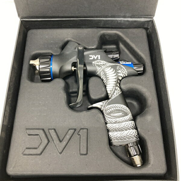 【中古】DeVILBISS デビルビス 重力式スプレーガン DV1-B PLUS 1.3mm コブラデザイン DV1 1.3B 未使用★DT2856