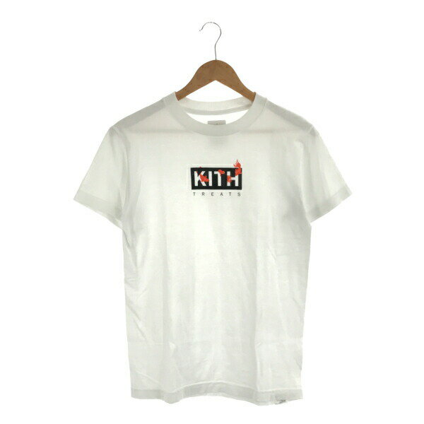 【中古】KITH 19SS Kingyo Tee KHT010-101 東京限定 金魚 ストリート クルーネック 半袖カットソー メンズ Sサイズ ホワイト キス トップス A9013◆