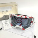 【中古】FOX AIR SPACE STRAY MTB ゴーグル モトクロス レーシング オートバイ ライディング スポーツ ホワイト×レッド フォックス バイク用品 N17699●