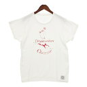 【中古】 ポータークラシック プリント ロゴ Tシャツ カットソー 半袖 ネコポス可 古着 メンズ Mサイズ ホワイト Porter Classic トップス DM8118■