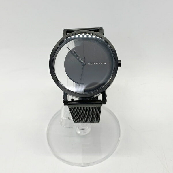 【中古】クラスフォーティーン 腕時計 imperfect インパーフェクト クォーツ 日本製 シンプル メンズ ブラック KLASSE14 時計 DF9282■