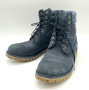  Timberland 7ホール レースアップ レザーブーツ スウェード シューズ A159L メンズ 27.0 ブルー系 ティンバーランド 靴 B3020◆