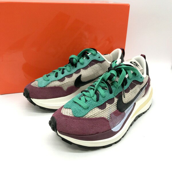 【中古】 sacai × Nike Vapor Waffle String Red Green ヴェイパー ワッフル スニーカー メンズ 28cm マルチカラー系 ナイキ サカイ 靴 B3201◆