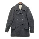 【中古】メゾンマルタンマルジェラ 14AW REPLICA OSLO PEA COAT Pコート ヘリンボーン メンズ 44 S相当 グレー系 Maison Martin Margie..