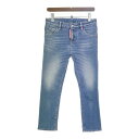 【中古】ディースクエアード Medium Proper Cool Girl Cropped Jeans ストレッチ ジーンズ デニムパンツ クロップド丈 レディース 36 S相当 インディゴ DSQUARED2 ズボン DL9972■