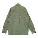 【中古】WTAPS 20AW BUDS LS SHIRT 202BRDT-SHM01 ミリタリーシャツ コットン 長袖 メンズ サイズX/01 グリーン ダブルタップス トップス DM10114■