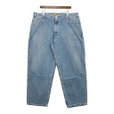 【中古】Levi's SILVERTAB ルーズフィットデニムパンツ 1079-c-011 バギー ジーパン ジーンズ 大きいサイズ ウォッシュ加工 ストリート メンズ W40 L30 インディゴ リーバイス シルバータブ ボトムス DM10256■