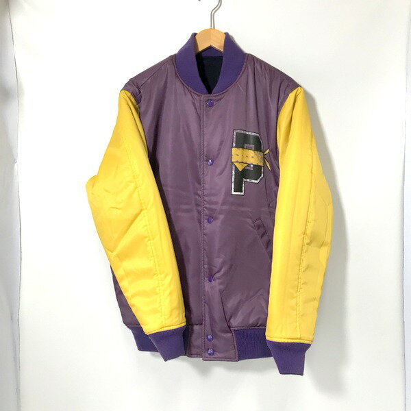 【中古】 PHENOMENON フェノメノン ILLJKT-037 リバーシブル スタジャン スタジアムジャンパー カジュアル メンズ Lサイズ ブラック パープル フェノメノン アウター A3747◆