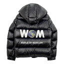 【中古】 MONCLER GENIUS FRAGMENT HANTIUM GIUBBOTTO G209U1A00017 ダウンジャケット 未使用 フード付き 防寒 メンズ サイズ1 ブラック モンクレール ジーニアス フラグメント アウター DM9180■